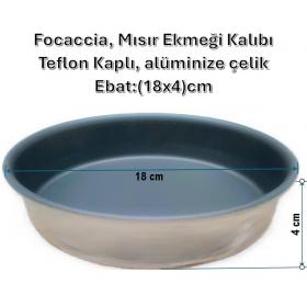 Focaccia Kalıbı, Yuvarlak - Ebat:(Ø18xh4)cm